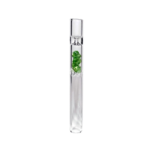 Glass One-hitter, Colored Crystals, 11.5 Cm, VE10-SSC10129-Bam Bam Bhole_2.jpg