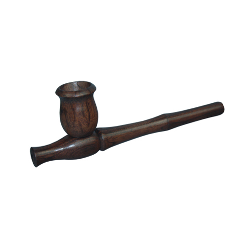 Wooden Pipe, approx. 15 Cm, Screw-on-MS21-Bam Bam Bhole_2.jpg