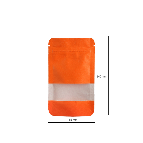 Kraft Paper ORANGE, 140 X 85 Mm, PU50-KP1OR-Bam Bam Bhole_2.jpg