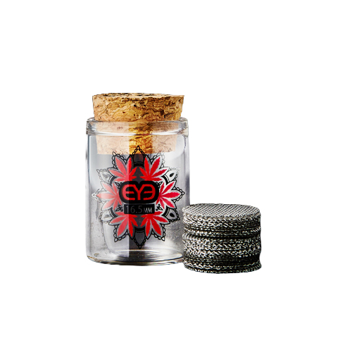 AMAZED Steel Screens In Glass Jar, 20 X 25 Pieces, 16.5 mm Ø