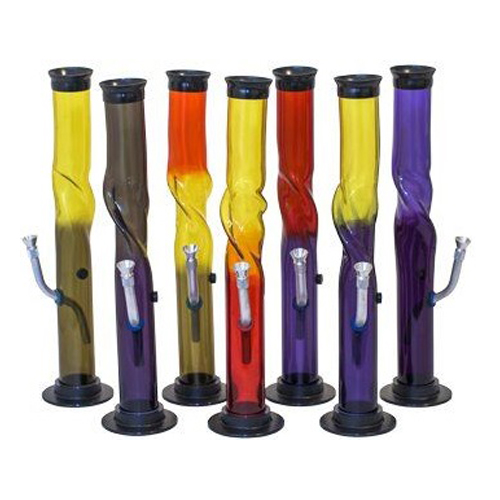 Acrylbong, Zylinder, Eisdreh, ca.33.5cm