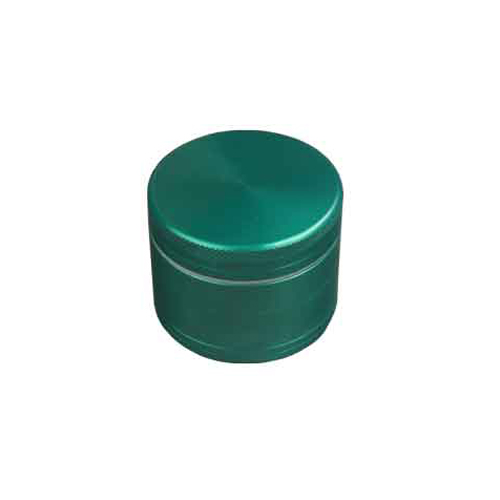 Aluminum Grinder GREEN, 50 mm Ø, 4-piece With Sieve, CNC*