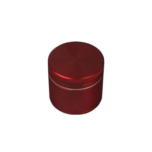 Alu-Grinder ROT, 50mmØ, 4-teilig, Sieb, CNC*