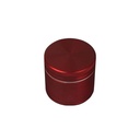 Aluminum Grinder RED, 50 mm Ø, 4-piece, Sieve, CNC*