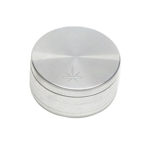 Aluminum Grinder, 90 mm Ø, 4-piece With Screen, CNC