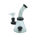 Schwarz Bong, Conical twisted with Shower, 15cm