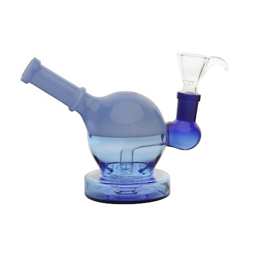 Blaue Mini-Kugel-Bong, 15cm