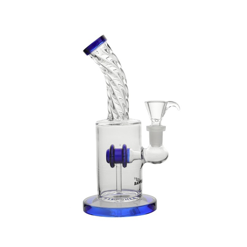 Blue Water Pipe With Drum, 20 cm