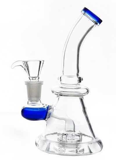 Blue Conical Water Pipe, 15 cm