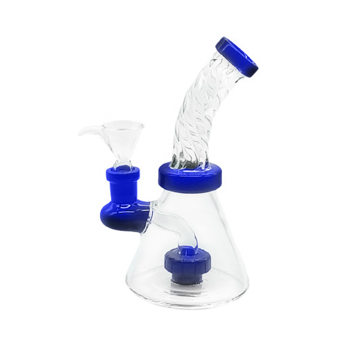 Blau Bong, Conical twisted with Shower, 15cm