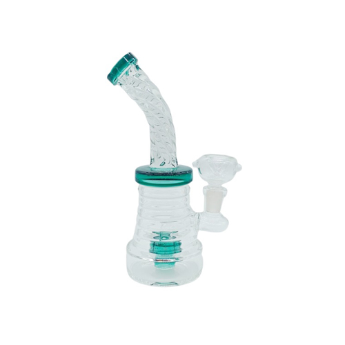 Bong With Twisted Neck, 17.5 cm