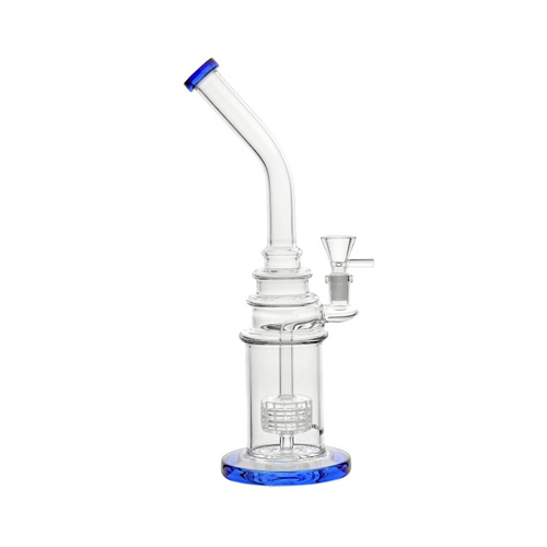 Bong, black, Multi Ring Bong With Shower, 30cm