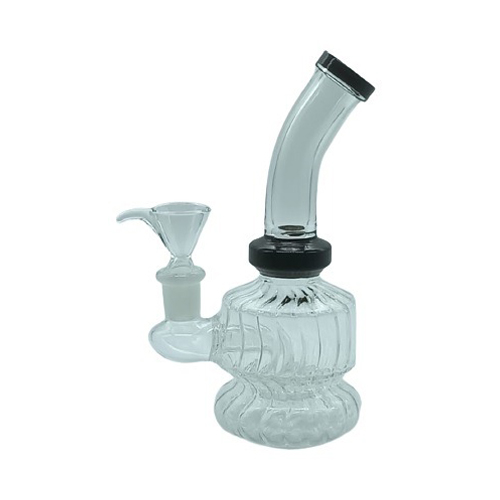 Bong, Blue Style, With Twisted Interior, 15 cm