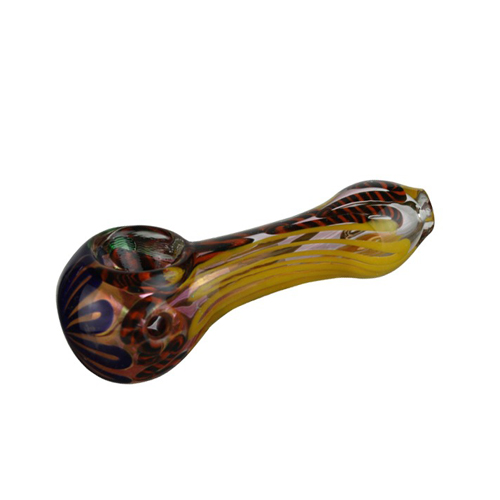 Farbig Glas Pfeife ca. 10.5cm