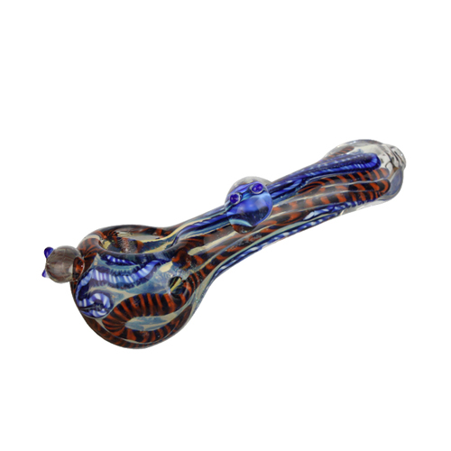 Farbig Glas Pfeife ca.14cm