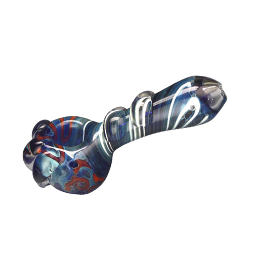 Colored Glass Pipe, Heavy, 13.5 cm