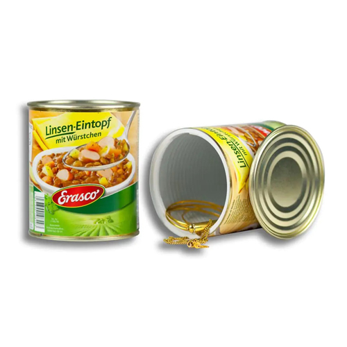 Can Safe Linsen-Eintopf mit Würstchen