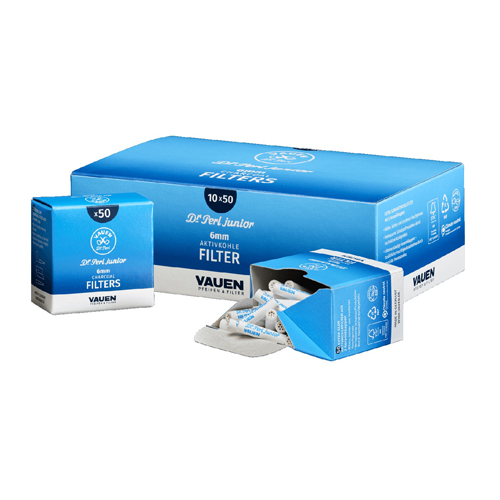 Dr. Perl Junior Aktivkohlefilter, 6mmØ, 1x50 Stk.