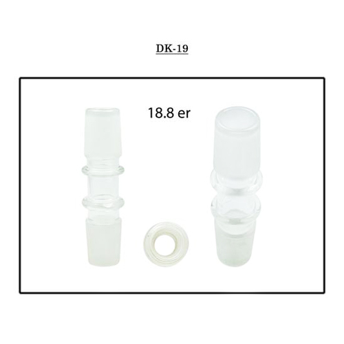 GLASS Double Coupling - Top & Bottom 18.8mm