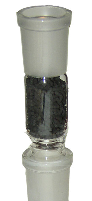 GLASS Activated Carbon Adapter, 18.8 mm Ground Joint