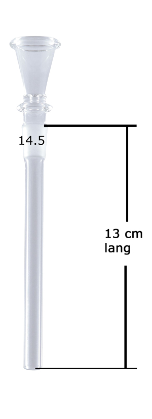 GLASS Downstem 13cm, 14.5 cm Funnel