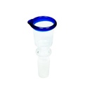 GLASS Plug Head, 14.5 mm Cylinder, Small, Blue Rim