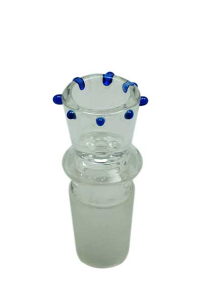 GLASS Plug Head, 18.8 Cm, Smooth, Colorful Nipples