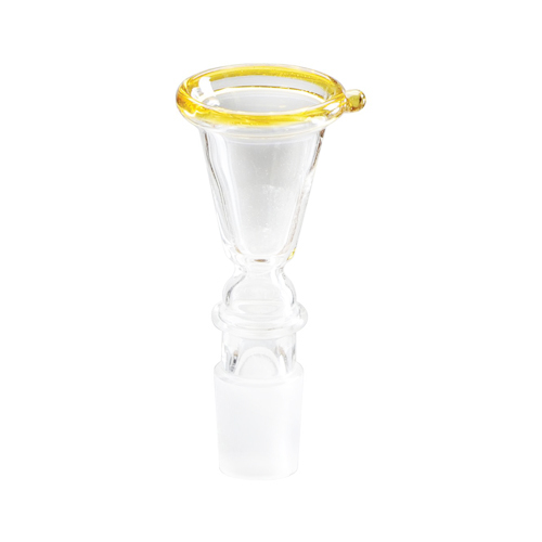 GLAS-Steckkopf-18.8er-Trichter-groß-gelber Rand