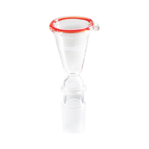 GLASS Plug-in Head, 18.8 mm Funnel, Large, Red Rim