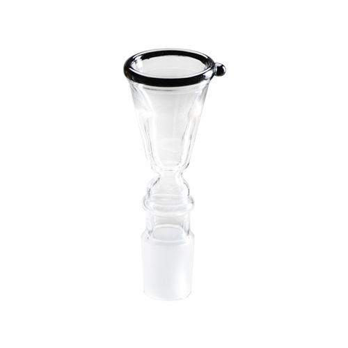 GLAS-Steckkopf-18.8er-Trichter-groß-schwarz. Rand