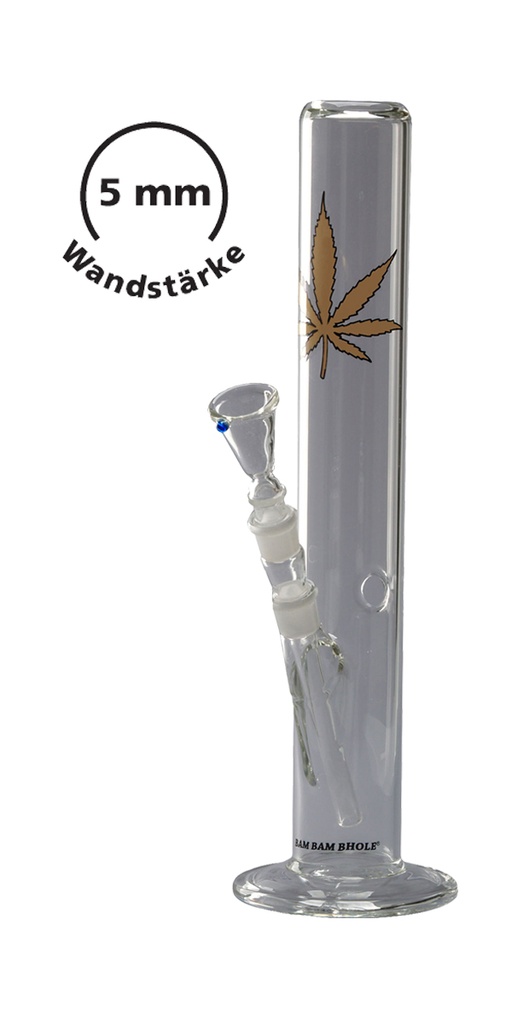 GLASS BONG, 5 Mm, 18.8 Mm, 40 Cm, 55 mm Ø