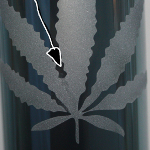 GLASS BONG, 14.5 Mm, 36 cm