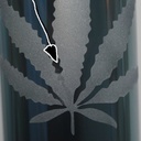 GLASS BONG, 14.5 Mm, 36 cm