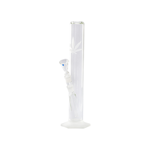 GLASS Bong-18.8-39cm, Sandblasted Leaf