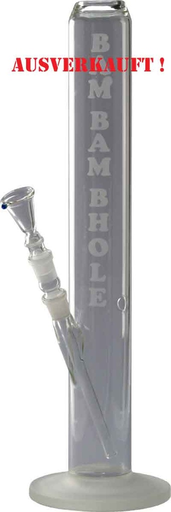 GLASS BONG 18.8 Cm, 43 Cm, Sandblasted, Che