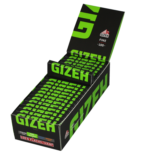 Gizeh Black Fine (green) Regular Size, VE20 Heftche
