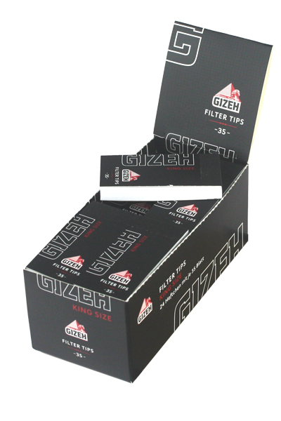 Gizeh Filter Tips, Perforated, 6 X 2.5cm, VE24