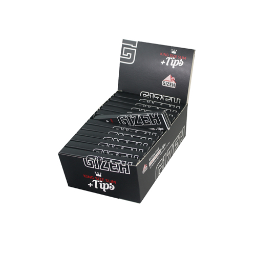 Gizeh King Size Slim mit Tips, 26er Pack