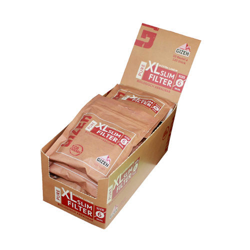 Gizeh Pure XL-Slim Filter 6mm-VE10