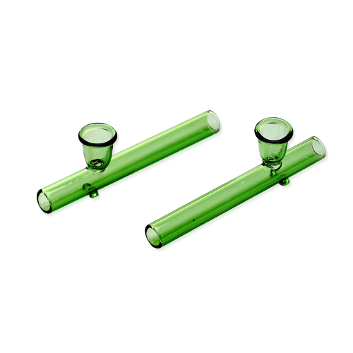 Glass Kawumm, Green Shotgun Pipe, 12mm Ø, 10cm