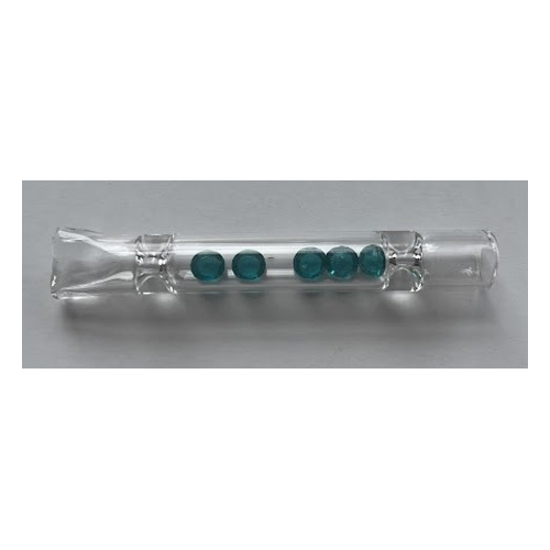 Glass One-hitter, Crystal, VE10 Mouthpieces, 9cm