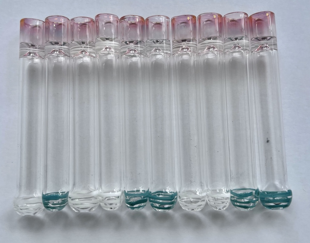 Glas One-hitter, cigarette Pfeife solid, 9,5cm, VE10