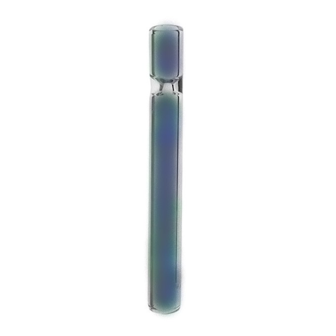 Glass One-hitter, VE10, Solid Cigarette Pipe, 9 cm