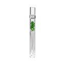 Glas One-hitter, farbige Kristalle, 11,5cm, VE10