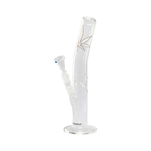 Glass Bong / Ice Bong, 40 cm Height, Curved, 18.8 mm