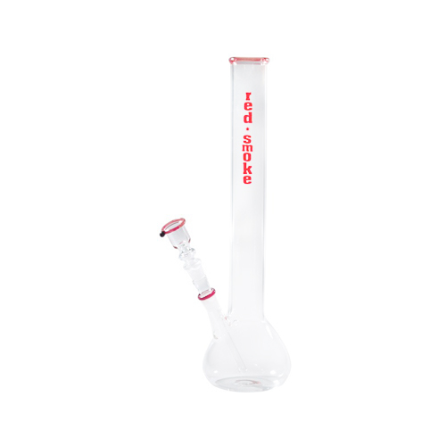 Glasbong Rot Smoke, 38cm, 42mmØ, 14.5er Schliff