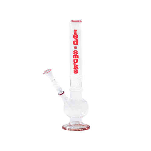 Glasbong Rot Smoke, 50mm Ø, 44cm, Ice, 18.8er