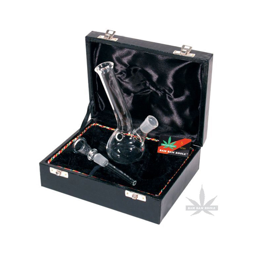 Glasbong im Koffer-GW1K-16cm-14.5er.