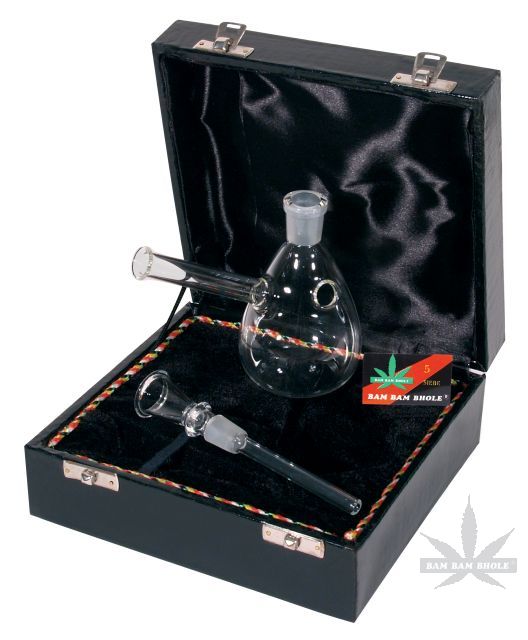 Glass Bong In Case - Gw6-14cm-14.5