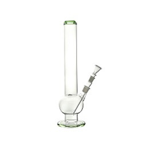 Glass Bong With Blue Edges, 39 cm